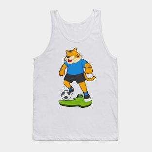 Tiger Soccer player Soccer Tank Top